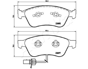 Колодки тормозные передние к-кт для VW Phaeton 2002-2016 новый