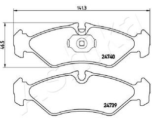 Колодки тормозные задние дисковые к-кт для Mercedes Benz Sprinter (901-905)/Sprinter Classic (909) 1995-2006 новый