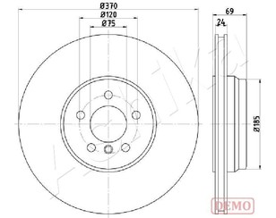 Диск тормозной задний для BMW X3 F25 2010-2017 новый