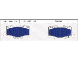 Колодки тормозные передние к-кт для Great Wall Safe 2003-2010 новый