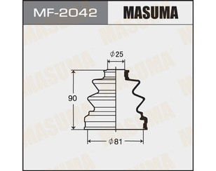 Пыльник передн. ШРУСа (к-кт) для Mazda 626 (GC) 1983-1987 новый