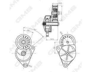 Ролик-натяжитель ручейкового ремня для Ford C-MAX 2003-2010 новый