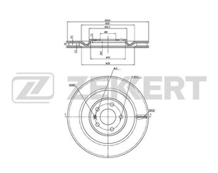 Диск тормозной задний для Audi Q7 [4M] 2015> новый