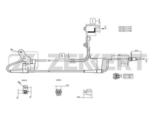 Датчик ABS передний левый для Mazda Mazda 6 (GH) 2007-2013 новый