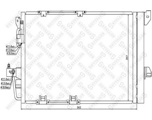Радиатор кондиционера (конденсер) для Opel Zafira A (F75) 1999-2005 новый