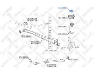 Опора заднего амортизатора для Hyundai Accent II (+TAGAZ) 2000-2012 новый