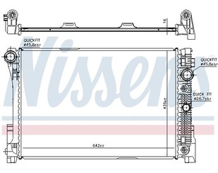 Радиатор основной для Mercedes Benz W204 2007-2015 новый