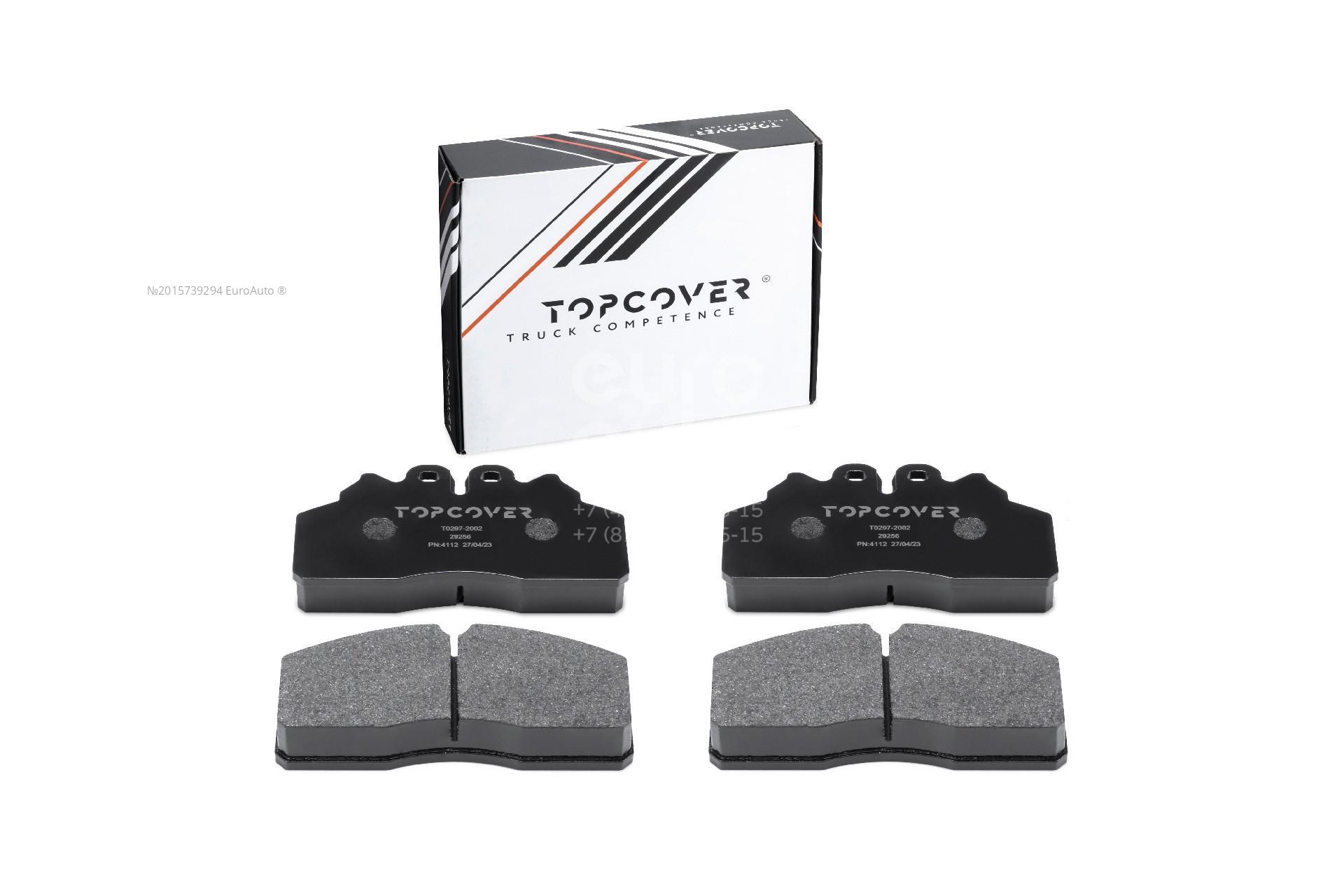 T0297-2002 TOPCOVER Колодки тормозные задние дисковые к-кт от производителя  по спец цене купить в Тольятти