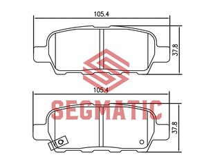Колодки тормозные задние дисковые к-кт для Nissan X-Trail (T32) 2014> новый