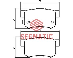 Колодки тормозные задние дисковые к-кт для Honda Insight II 2009-2014 новый