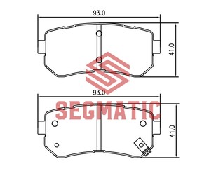 Колодки тормозные задние дисковые к-кт для Kia Picanto 2011-2017 новый