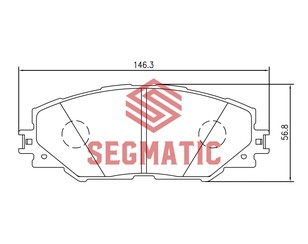 Колодки тормозные передние к-кт для Toyota Auris (E18) 2012-2018 новый