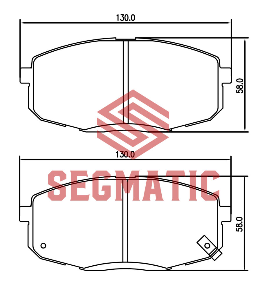 SGBP2587 Segmatic Колодки тормозные передние к-кт от производителя по спец  цене купить в Архангельске