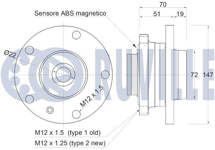 Ступица передняя