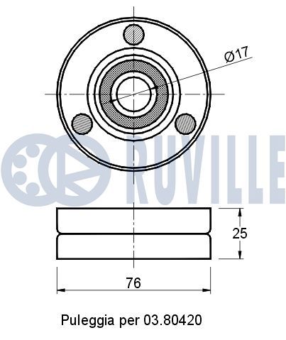 Ролик дополнительный руч. ремня