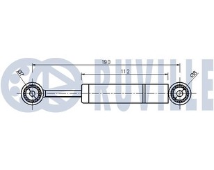 Демпфер ролика-натяжителя для Mercedes Benz Sprinter (901-905)/Sprinter Classic (909) 1995-2006 новый