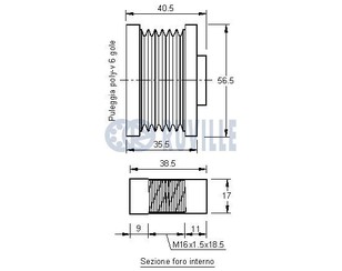 Шкив генератора для Nissan Teana J32 2008-2013 новый