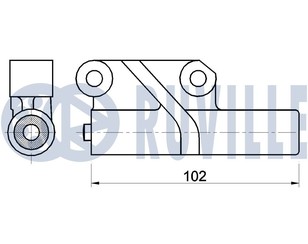 Натяжитель ремня для Mitsubishi Galant (DJ,DM) 2003-2012 новый