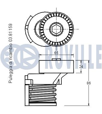 Натяжитель ремня