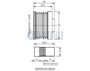 Шкив генератора для Nissan Qashqai (J10) 2006-2014 новый