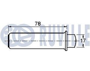 Натяжитель ремня для Citroen Jumper 244 2002-2006 новый