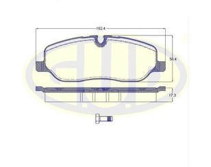 Колодки тормозные передние к-кт для Land Rover Discovery III 2004-2009 новый