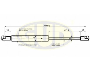 Амортизатор капота для Hyundai Sonata IV (EF)/ Sonata Tagaz 2001-2012 новый
