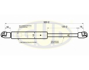 Амортизатор капота для Land Rover Freelander 2 2007-2014 новый