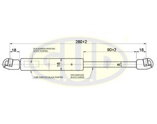 Амортизатор крышки багажника для Ford Focus II 2005-2008 новый