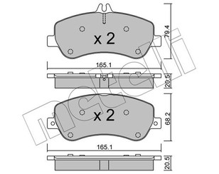 Колодки тормозные передние к-кт для Mercedes Benz GLK-Class X204 2008-2015 новый