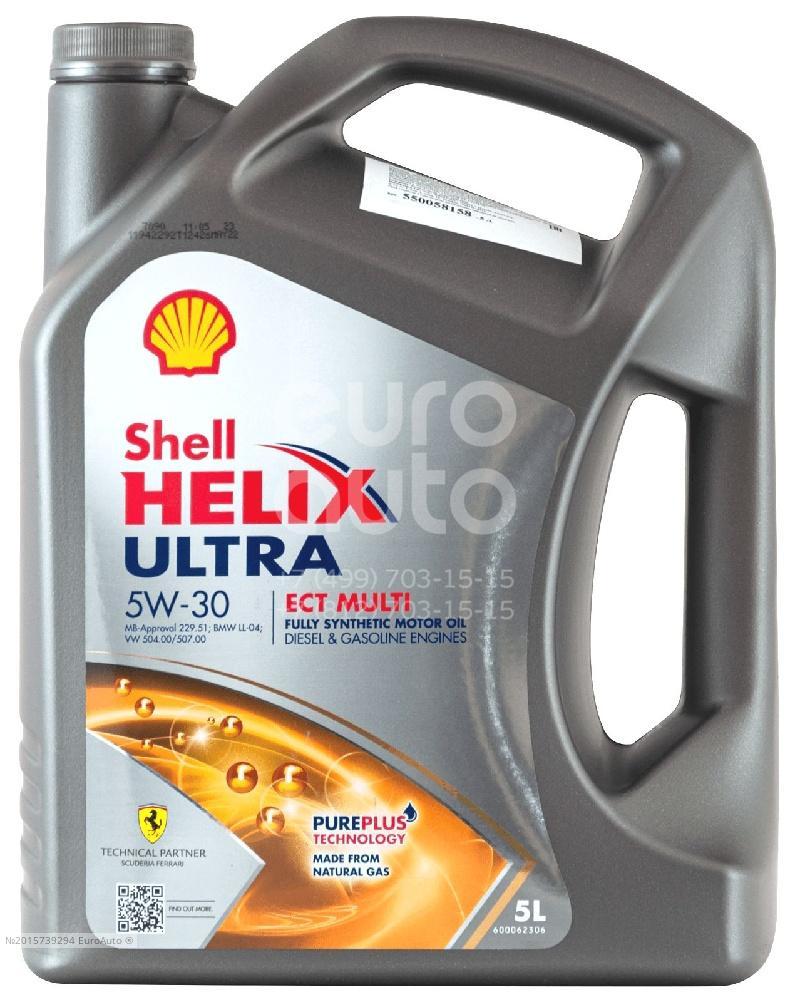 Масло SHELL HELIX ULTRA ECT MULTI 5W30 5Л купить в ЕвроАвто