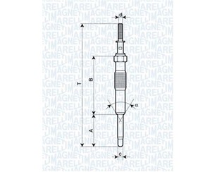 Свеча накаливания для Hyundai Matrix 2001-2010 новый