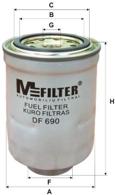 Фильтр топливный TOYOTA Land Cruiser 69- 4-Runner  83-96  HiAce 72-