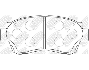 Колодки тормозные передние к-кт для Lexus LS 400 (UCF10) 1989-1994 новый