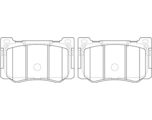 Колодки тормозные передние к-кт для Hyundai Genesis (DH) 2014-2016 новый