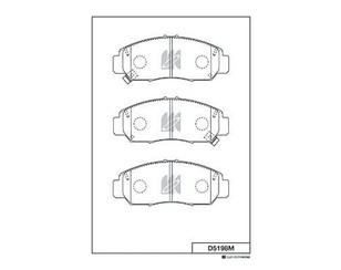 Колодки тормозные передние к-кт для Honda Civic 4D 2012-2016 новый