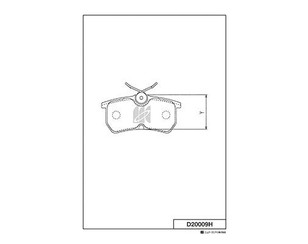 Колодки тормозные задние дисковые к-кт для Ford Fiesta 2001-2008 новый