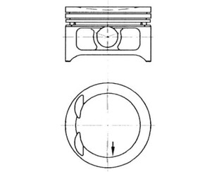 Поршень +0.5 для Opel Astra F 1991-1998 новый