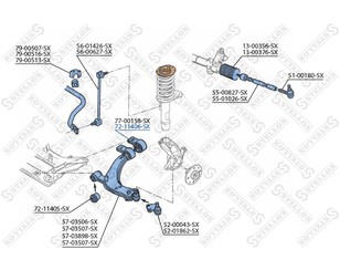 Сайлентблок переднего рычага задний для Citroen Xsara Picasso 1999-2010 новый