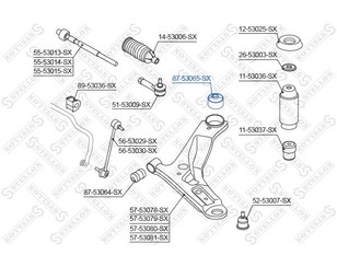 Сайлентблок переднего рычага задний для Hyundai i10 2007-2013 новый