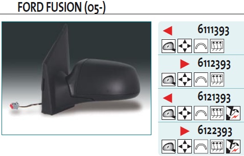 Зеркало левое электрическое