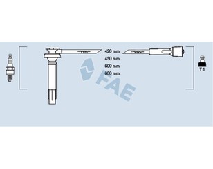 Провода высокого напряж. к-кт для Subaru Forester (S11) 2002-2007 новый