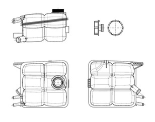 Бачок расширительный для Volvo C30 2006-2013 новый