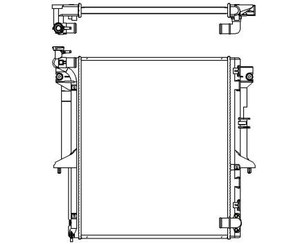 Радиатор основной для Mitsubishi Pajero/Montero Sport (KH) 2008-2015 новый