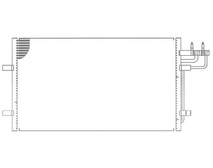 Радиатор кондиционера (конденсер) для Ford Focus II 2008-2011 новый