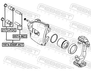 Втулка направляющая суппорта (к-кт) для BMW 3-serie E92/E93 2006-2012 новый