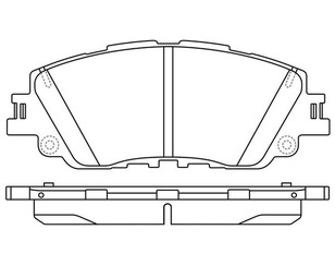 Колодки тормозные передние к-кт для Lexus UX200 2018> новый