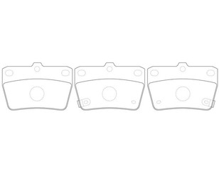 Колодки тормозные задние дисковые к-кт для Chery Tiggo (T11) 2005-2016 новый