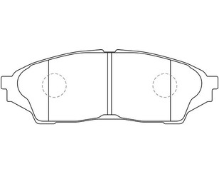 Колодки тормозные передние к-кт для Toyota Corolla E11 1997-2001 новый