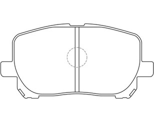 Колодки тормозные передние к-кт для GM Pontiac Vibe 2002-2007 новый